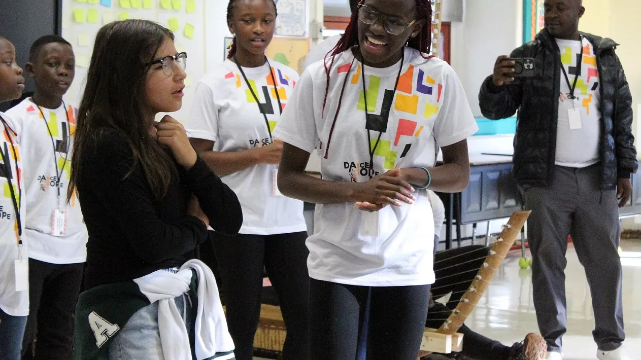 Members of Uganda’s Dance of Hope Visit Taos Day School.